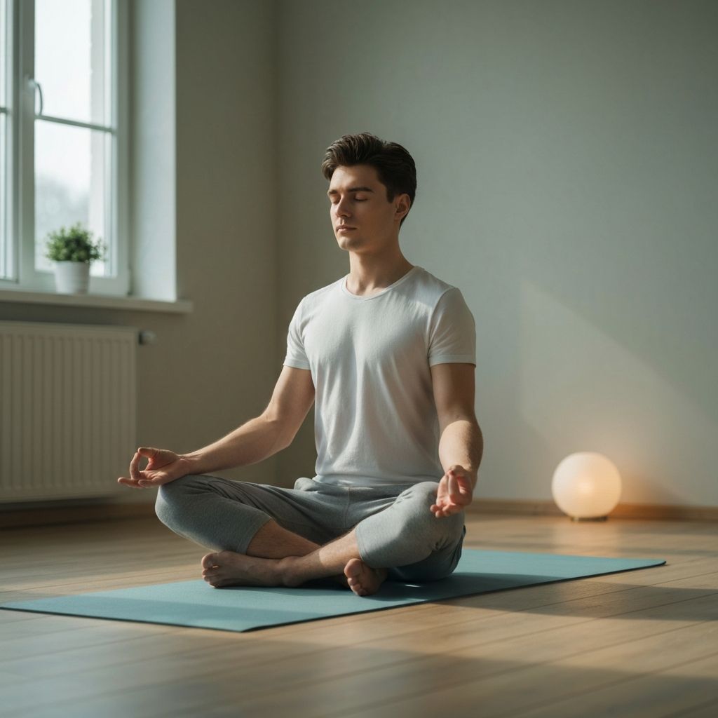 Peaceful meditation scene representing mindfulness